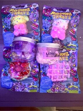 Moosheez Treatz & Lumi Gloss Slime Bundle - Six Pieces Total